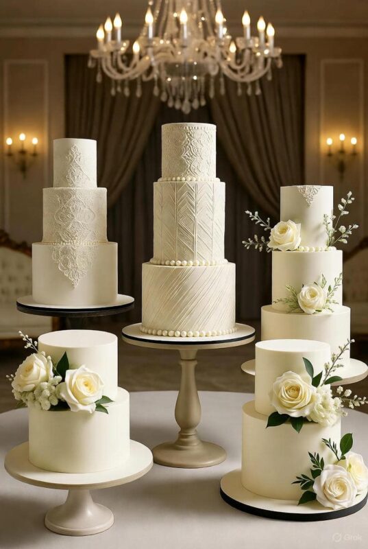 مقایسه کیک عروسی