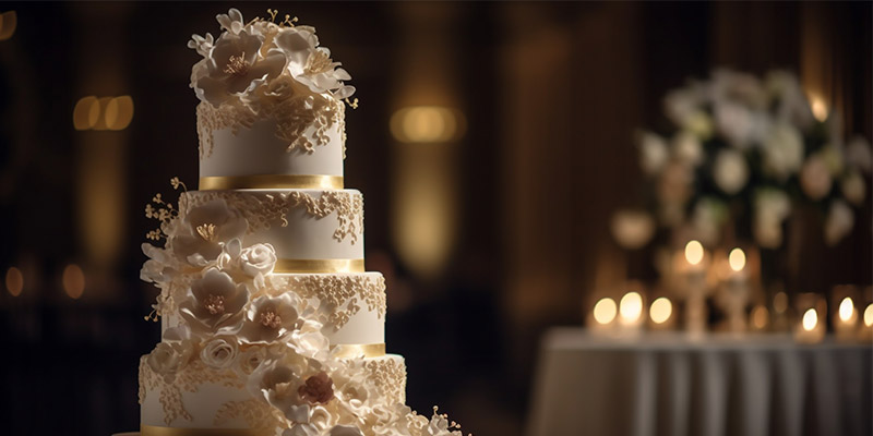 اصول اولیه محاسبه اندازه کیک عروسی