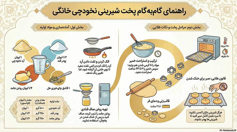 طرز تهیه شیرینی نخودچی