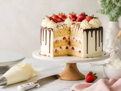 طرز تهیه کیک اسفنجی خامه‌ ای خانگی