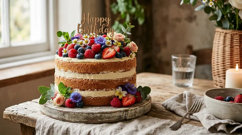  کیک نیمه‌برهنه (Naked Cake)